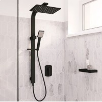 Matte Black Multifunction Shower Set